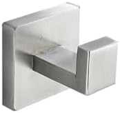 IsolaY Brushed Nickel Bathroom Hardware Set - 304 Stainless Steel Towel Bar and Holder 40cm x Hangers