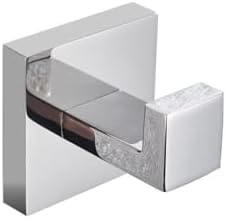 Premium Chrome Bath Towel Holder Set with Chrome Robe Hook