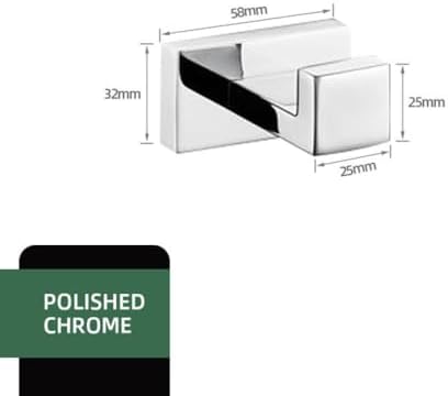 IsolaY 5-Piece Bathroom Hardware Set Stainless Steel Wall-Mounted Towel Bar Robe Hook with Safe Round Design