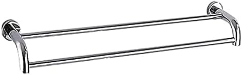 ALDEPO Polished Stainless Steel Towel Rail Bathroom Kitchen Shower Towel Holder Double Bar Design