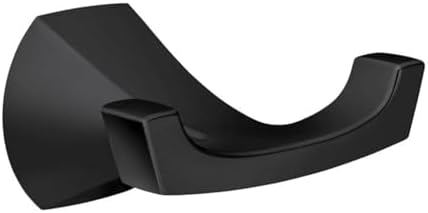 Mroids MY8703BL Matte Black Double Robe Hook