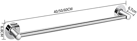 Elegant Adhesive Towel Rail for Bathroom 60cm Colorful Chrysanthemum