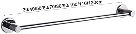 Durable Stainless Steel Towel Rack Silver Finish 70-100cm
