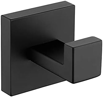 Sturdy Wall-Mounted Towel Bar Black stainless steel Space-Saving Bathroom Accessories