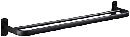 Durable Black Towel Rail for Bathroom