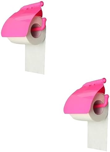 DOITOOL 2Pack Box Toilet Paper Roll Holder Suction Cup Wall-Mounted