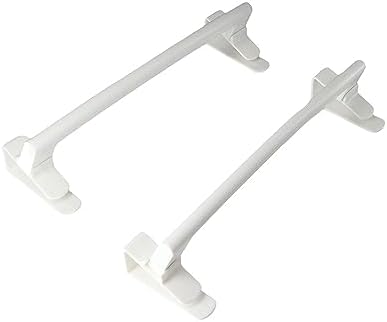 Pokinge2-Piece Over-Door Towel Rail Holder Space-Saving Durable towel Organizer for Bathrooms Kitchens