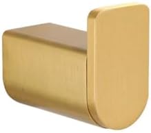 Beautiful Brushed Gold Towel Bar Set with 4-Piece Wall-Mounted Tangent Holder for Bathroom