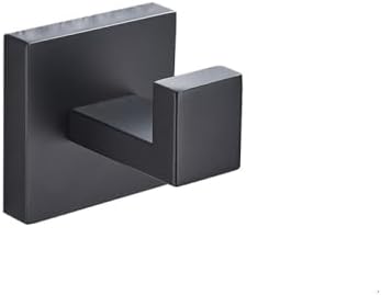 IsolaY Black Robe Hook Towel Rail Bar Hanger 1 Piece