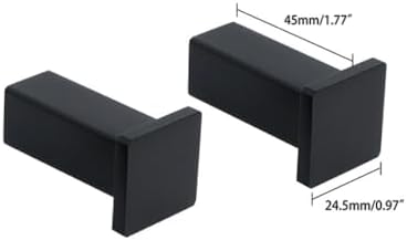 Premium Stainless Steel Bathroom Hook Set Black