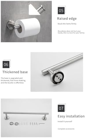 IsolaY brushed stainless steel round wall rack towel clothes hook