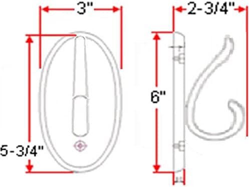 Multi-Use Robust Hook in Rustic Oak for Bathroom Kitchen or Closet