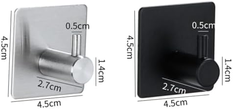 IsolaY Robe Hook Towel Rail Bath Set Black Stainless Steel