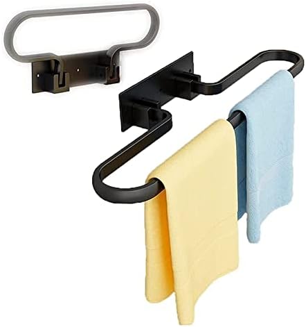 Durable Aluminum Towel Bar Holder 304050 cm Foldable Smooth Design