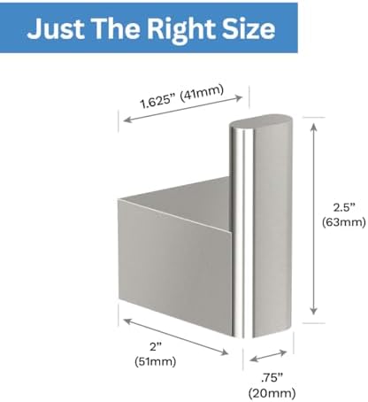 Secure Robe Hook SATIN NICKEL