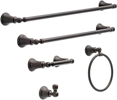 Delta Faucet 73235-RB Woodhurst Towel Hook SpotShield Venetian Bronze Wall-Mounted Design