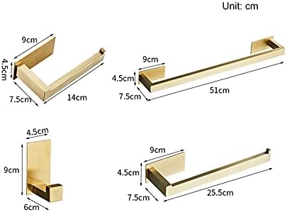 Perfect Towel Rail Single-Shot Brushed Gold
