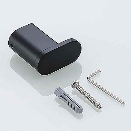 Bathroom Multi-Piece Set Matte Black Towel Toothbrush Holder with Easy Installation