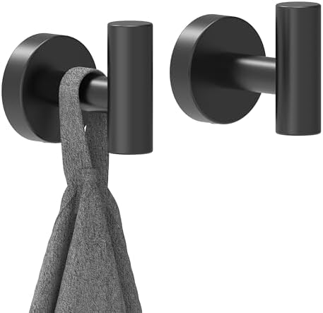 Stylish Black Towel Hook for Home ms