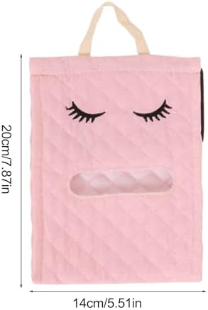 Cotton Cute Eyelash Shape Toilet Roll Organizer for Bathroom Kitchen