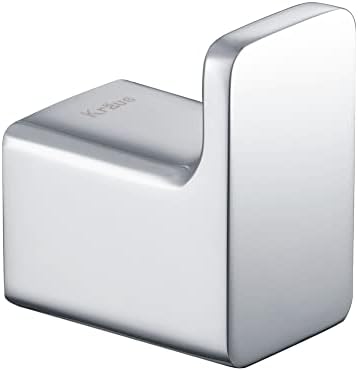 Stelios Heavy-Duty Bathroom Robe and Towel Hook in Chrome Finish