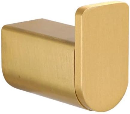 Beautiful Brushed Gold Towel Bar Set with 4-Piece Wall-Mounted Tangent Holder for Bathroom