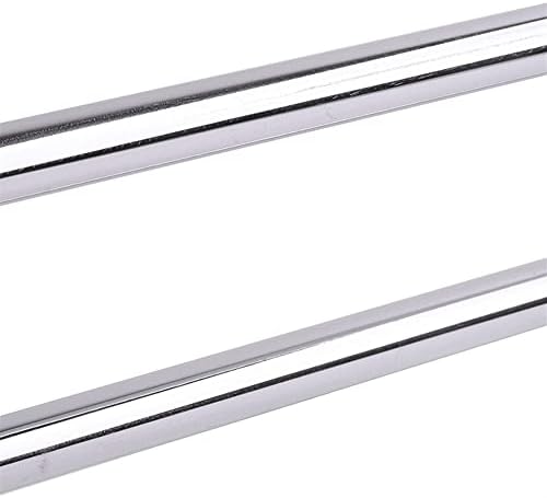 Sturdy 50x14cm Stainless Steel Towel Bar Double Bar Bathroom Rack Wall-Mounted Towel Holder