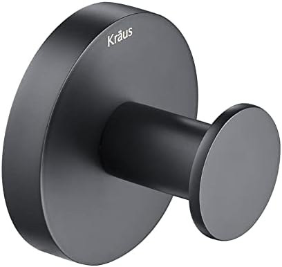 Sturdy Matte Black Bathroom Robe Towel Hook