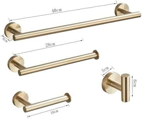 Premium Brass Finish bathroom towel holder with 40cm towel bar concealed design