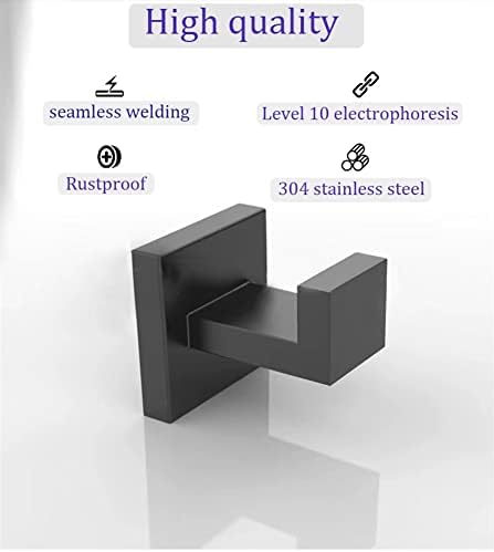 Sturdy Black Towel Bar for Bathroom Designers