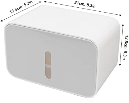 Wall-Mounted Toilet Paper Holder Box Double Outlet