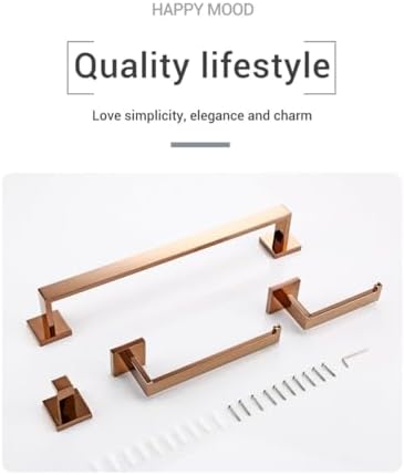 Polishing Rose enhances the bathrooms elegance and functionality with a premium stainless steel towel rack