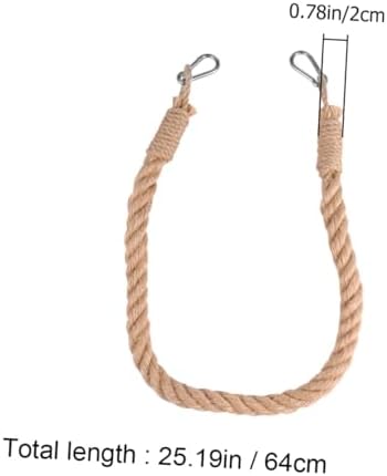 HOLIDYOYO Handmade Jute Rope Towel Rack