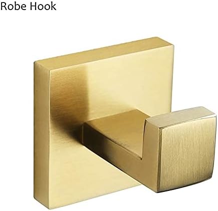NABBKA BPC Multi-Functional Bathroom Accessory Set Gold Brushed Metal Roma