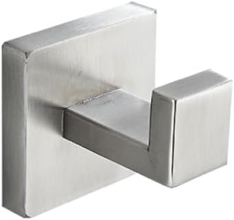 IsolaY Brushed Nickel Bathroom Hardware Set - 304 Stainless Steel Towel Bar and Holder 40cm x Hangers