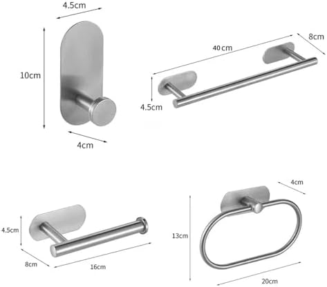 Sturdy 304 Steel Towel Bar Set for Bathrooms