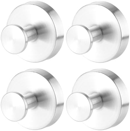 Luxury No-Drill Suction Cup Robe Towel Hooks Set of 4
