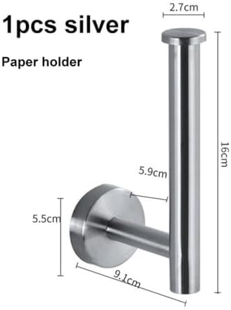 Premium IsolaY Round Stainless Steel Towel Rail Bar Set - No Scratches Easy to Install Durable Safe for Bathrooms More