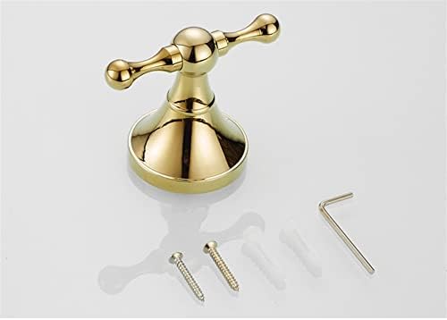 Bathroom Accessory Set Gold Brass Hardware 4-Piece Set