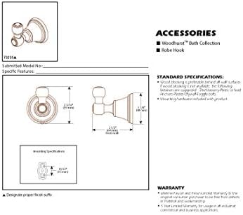 Delta Woodhurst Single Towel Hook Chrome