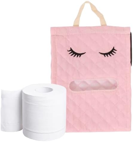 Cotton Cute Eyelash Shape Toilet Roll Organizer for Bathroom Kitchen