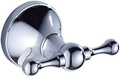 Luxury Chrome Robe Hook Towel Rail Bar Set - Bathroom Hardware Accessories with Tissue Paper Holder