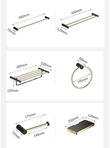 ANNBKA Corner Wall-Mounted Towel Bar Set Space-Saving Towel Holder for Bathroom Bedroom and More