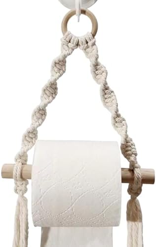 Stylish Paper Towel Holder - Boho Design for Bathroom or Kitchen