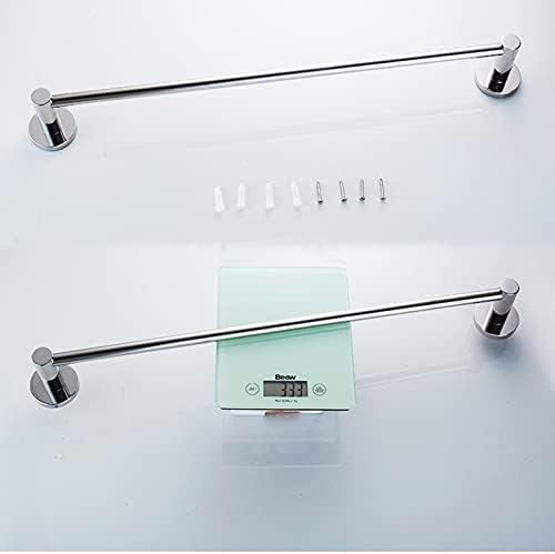 Durable Stainless Steel Towel Rack Silver Finish 70-100cm