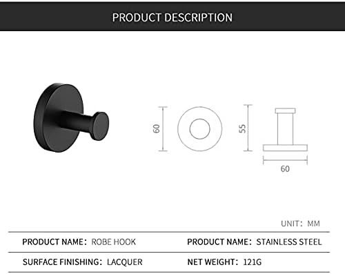 Sturdy Black Bathroom Towel Rail