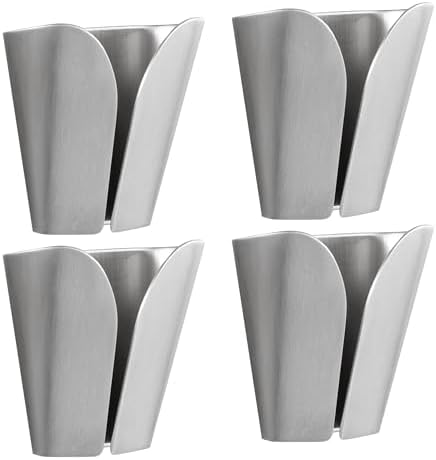 4-Piece Adhesive Towel Holder Stoof for Bathroom or Kitchen