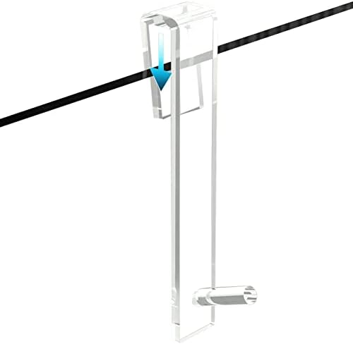 DNCG Clear Glass Shower Door Hook Easy Install Durable Organizing