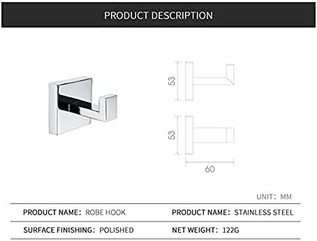 Sturdy Stainless Steel Bathroom Accessory Set Organizes Your Bathroom Space Perfectly