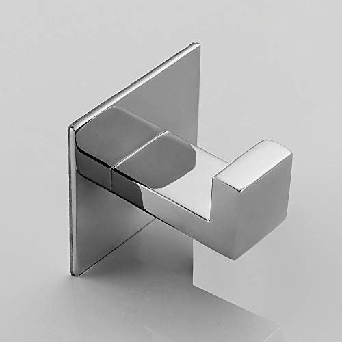 Stainless Steel Bathroom Towel Hook Self Adhesive No Screw Required Chrome